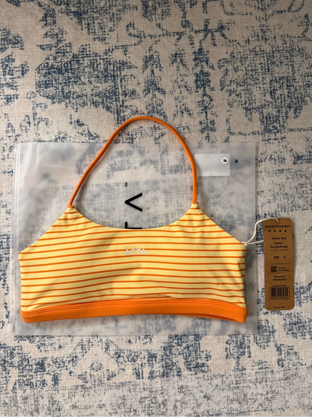 Acta x Ken Sunset Stripe Halter Bra